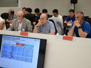 Mark Messer Consulting with the Chinese Team